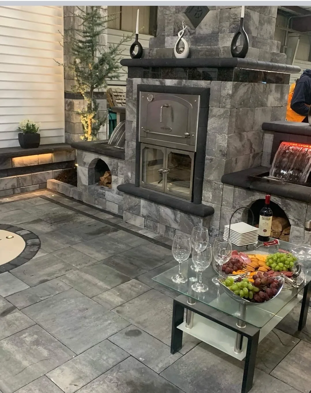 Completed custom hardscape project