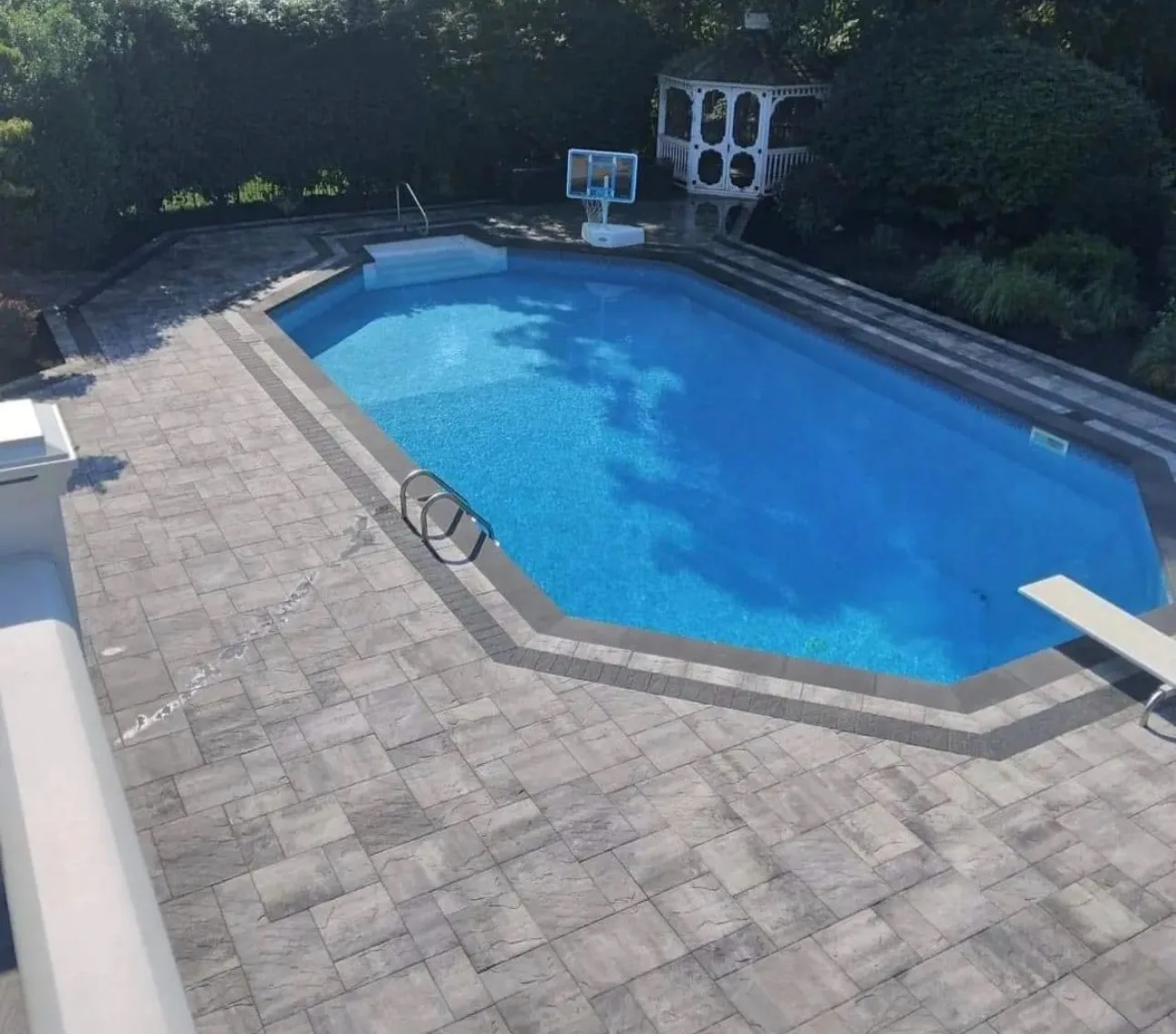 Outdoor construction project